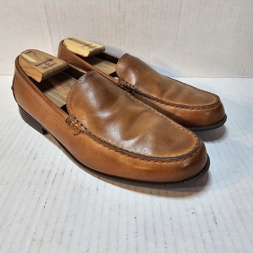 Cole Haan Men's Loafer Slip On Shoe Brown Leather Moc Toe size 11 M